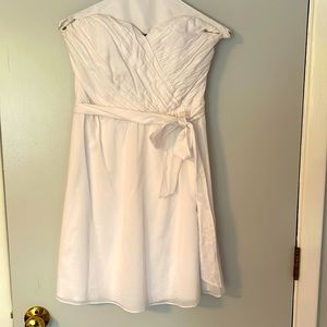 White Express Dress with tie bow